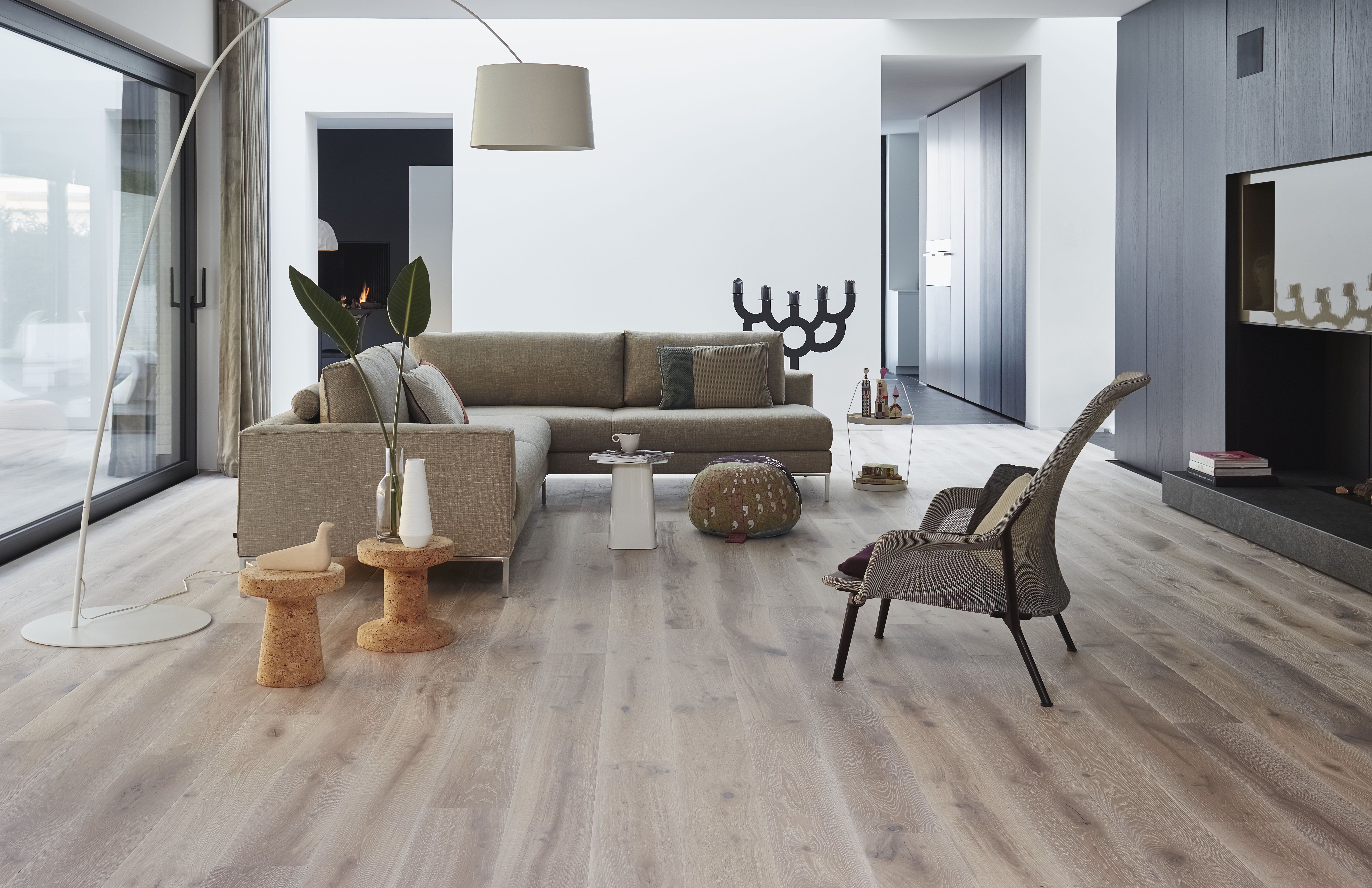 Modern Mininmal en Natural Living houten vloer van Desso Tarkett