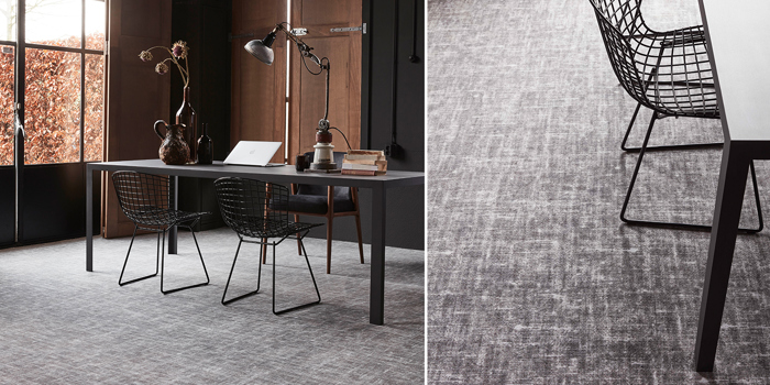 Een betonlook tapijt uit de Desso&Ex collectie geeft je interieur een doorleefd karakter - Dessp & Ex tapijt