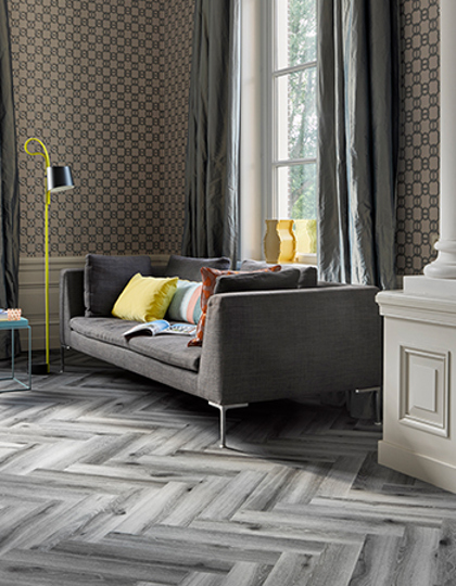 Tarkett I iD Supernature visgraat PVC vloer I Forest Oak Ashen