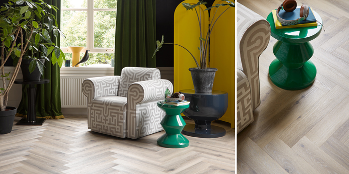 Tarkett I iD Supernature PVC visgraat vloer I Forest Oak Nutmeg